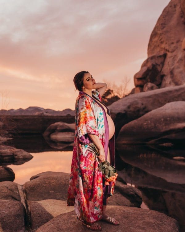 Custom Women's Silk Intimate Kimono
